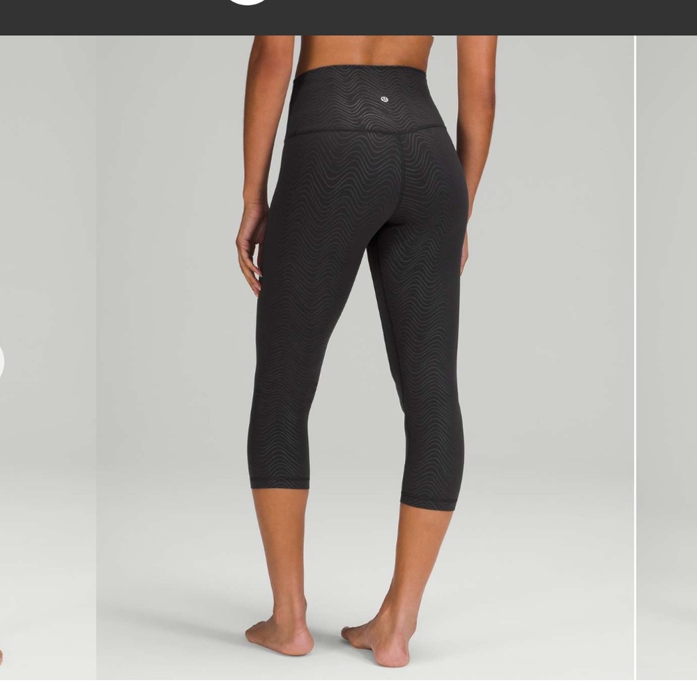lululemon athletica Charcoal Patterned Leggings
